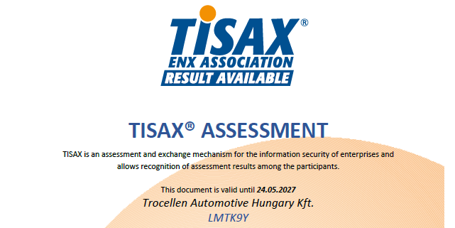 Another certificate achieved by TAH